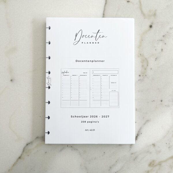 Navulling docentenplanner schooljaar 2026-2027