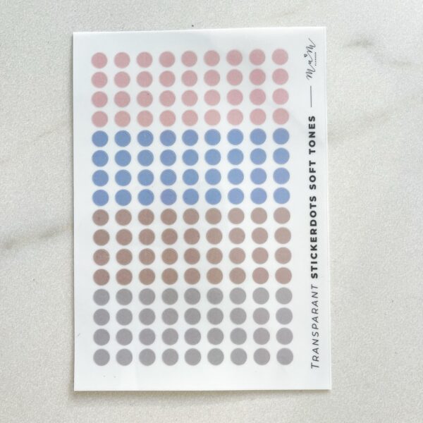 Sticker dots ‘soft tones’