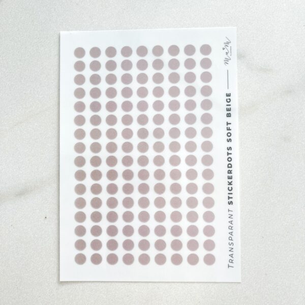 Sticker dots ‘soft beige’