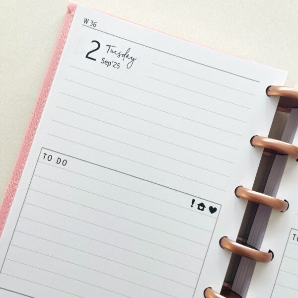 Pocket Mumplanner navulling sept '26 - aug '27 - 1 dag per blad
zonder uuraanduiding - Afbeelding 3