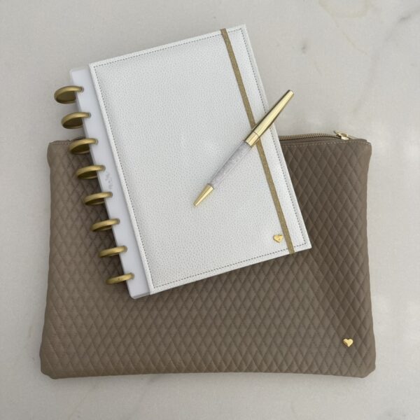 Mumplanner etui – Beige met geelgoud - Afbeelding 5